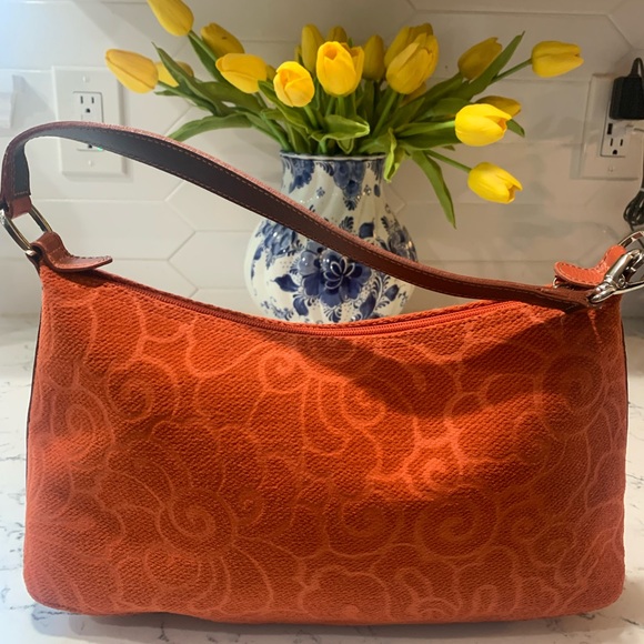 Longchamp vintage orange shoulder bag - Picture 2 of 14